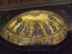 The Dome above the Altar in St. Paul's Cathedral (also known as:  "St. Paul's Beyond the Walls") in Rome.  [Picture taken in January 2008] I believe this is a helpful starting display of what God's community can look like. 