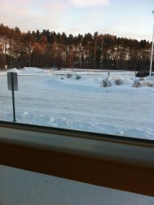 Looking out from my church office