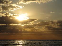 The sun over the sea, is as good as any image to show or symbolize God's love and in-breaking, isn't it?