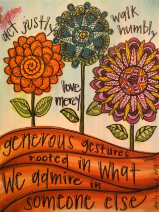 "a Micah 6:8 tribute" by Vonda Drees