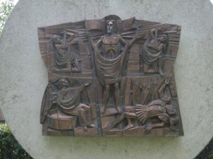 A depiction of the Crucifixion 