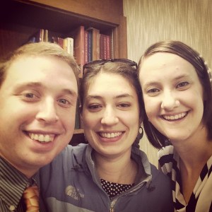 Carrie, Allison and Me in my office at church
