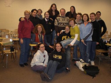 Allison and I together with our Research in Religion Class with Dr. Torvend