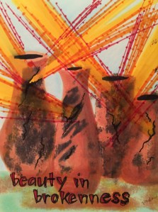 A beautiful artistic post by Vonda Drees called, "beauty in brokenness." 