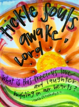 "tickle souls awake" by Vonda Drees