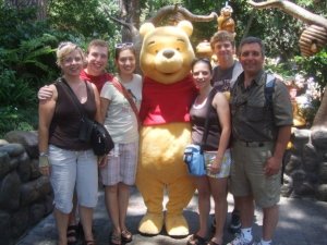 A Disneyland Family Picture (from many years later, proving that we did in fact find Tamara)