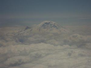 Mt. Rainier, as seen on one of my many flights over the years by it. 