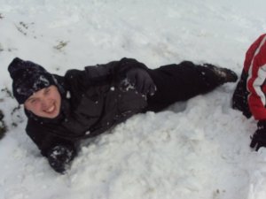 You can trust that there may have been some shouting in this snowball fight while back in seminary.